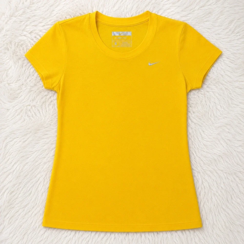 Nike Womens Activewear Lot Nike Pro V Neck & Crew Neck Dri Fit Tops Small 2pc
